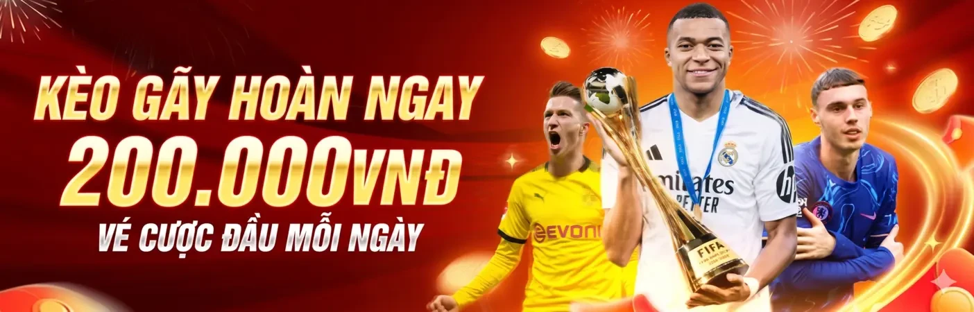 DE88 World Cup Cuồng Nhiệt - Gãy Kèo Thể Thao Đừng Lo, Nhận Hoàn Ngay 200,000 VND